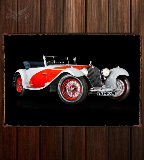 Металлическая табличка Alfa Romeo 8C 2300 Tourer by Figoni Металлическая табличка Alfa Romeo 8C 2300 Tourer by Figoni